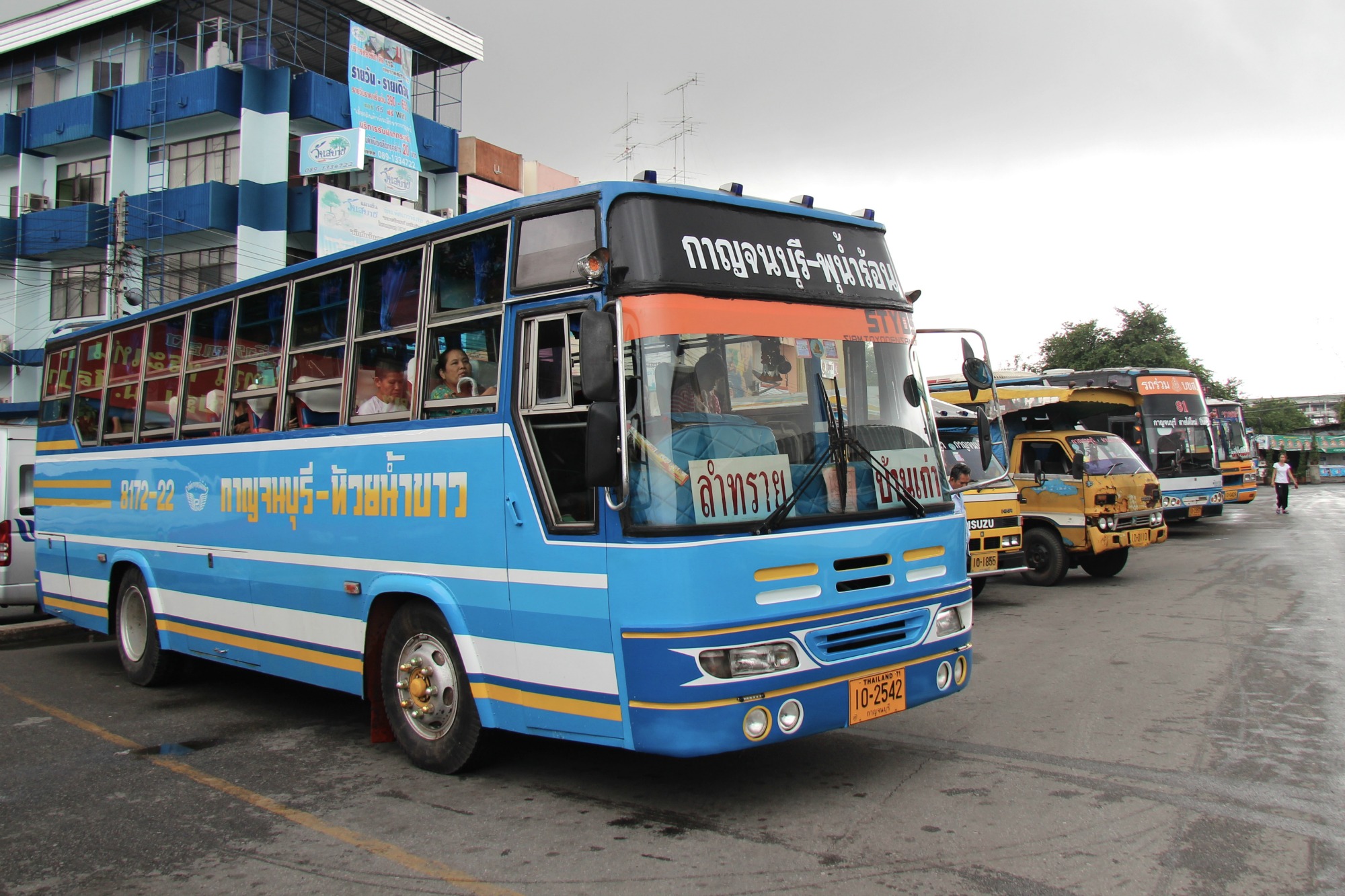 blue bus