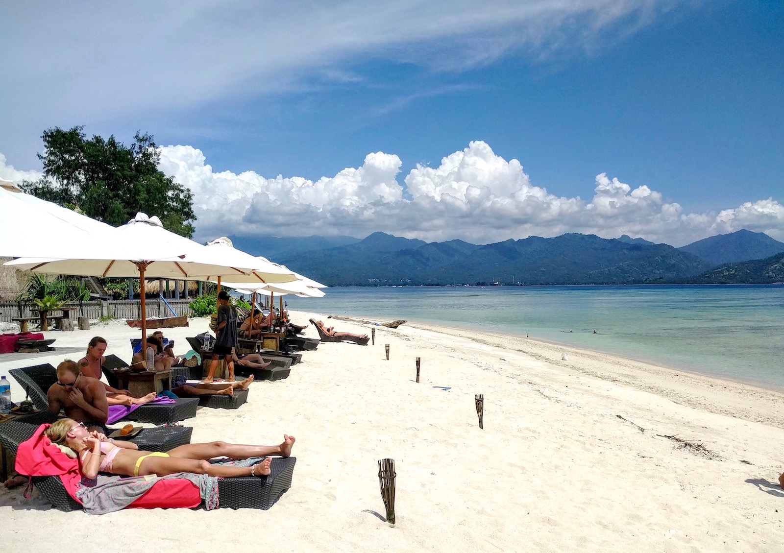 view at mowies on the beach gili air